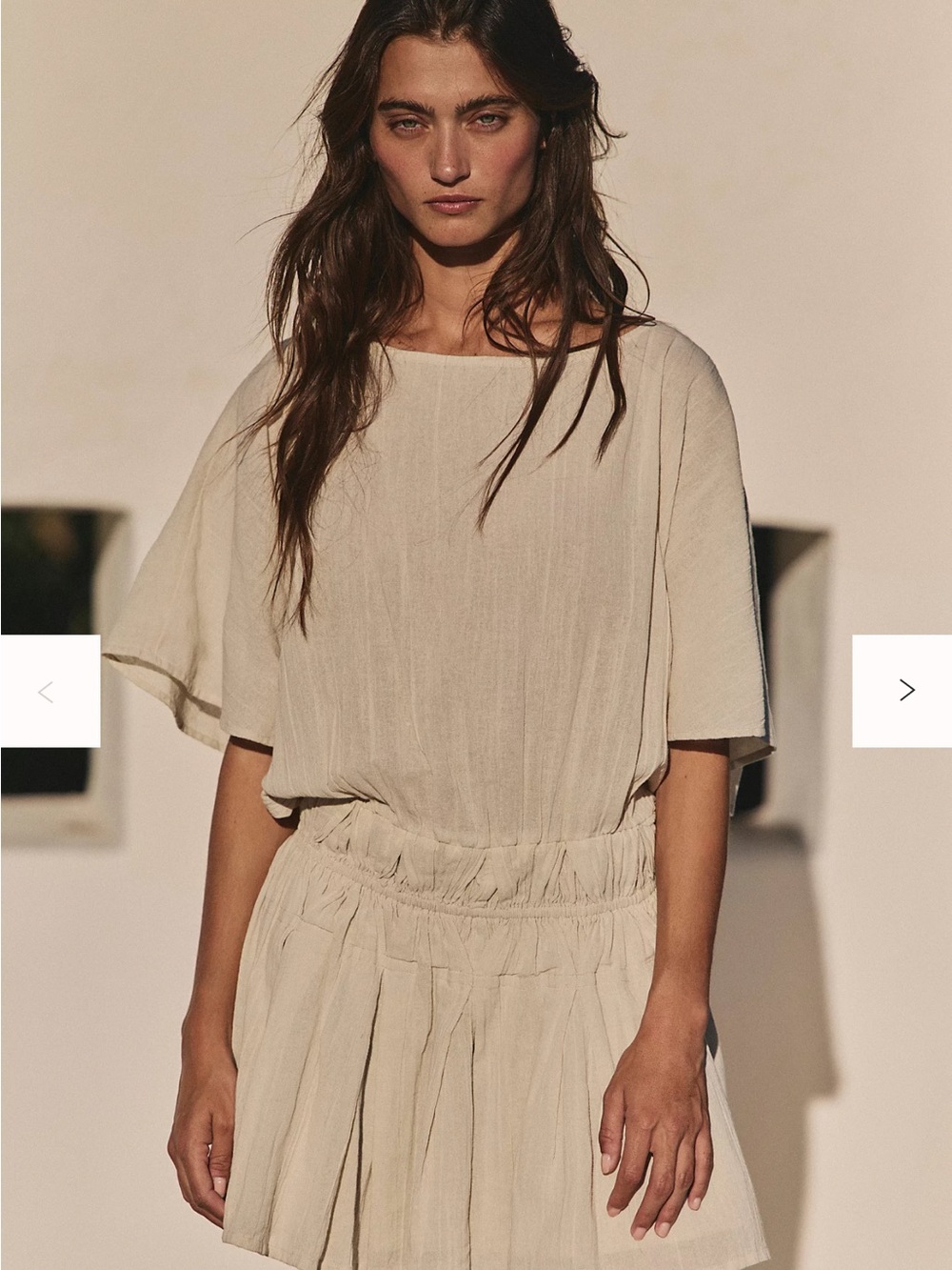 Free-est Cream Sutton mini dress